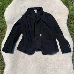 Chico's black lace jacket
